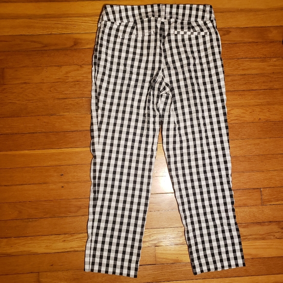 Loft Original Ankle Pant Checkered Gingham Size 4 - Picture 5 of 7